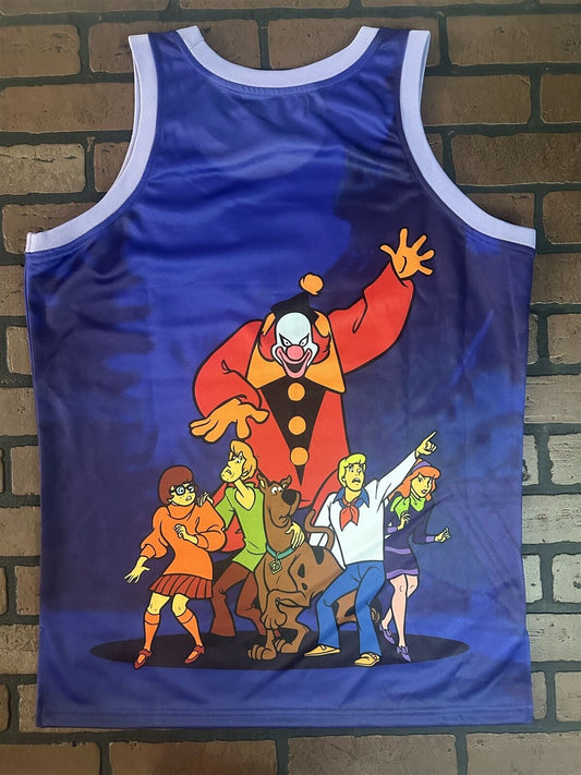 SCOOBY DOO & Mystery Machine Headgear Classics Basketball Jersey~Never Worn~L XL