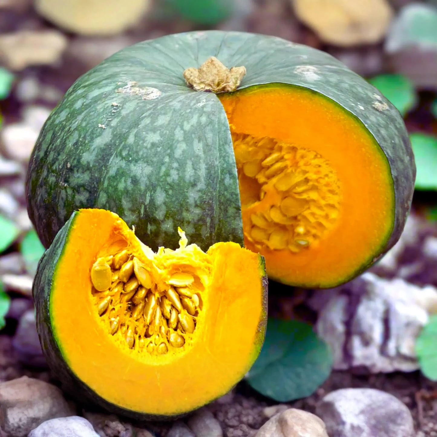 Japanese Kabocha Seeds - Heirloom Green Pumpkin - Winter Squash (Cucurbita maxima) - Organic Non-GMO