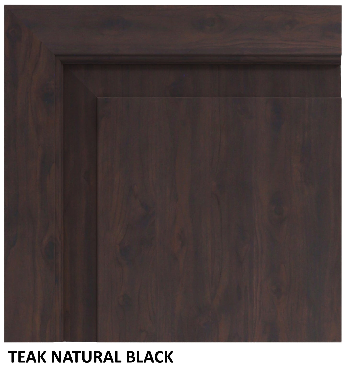 Pinilla 84" Teak Live Edge Dining Table - Natural + Black