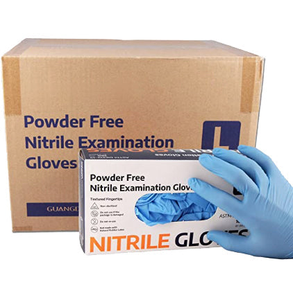 Medical Grade Nitrile Exam Gloves, Small (100/bx), 10 Boxes/Case, 3 mil
