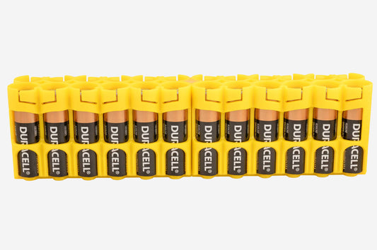 24 AA Pack Battery Caddy (Yellow)