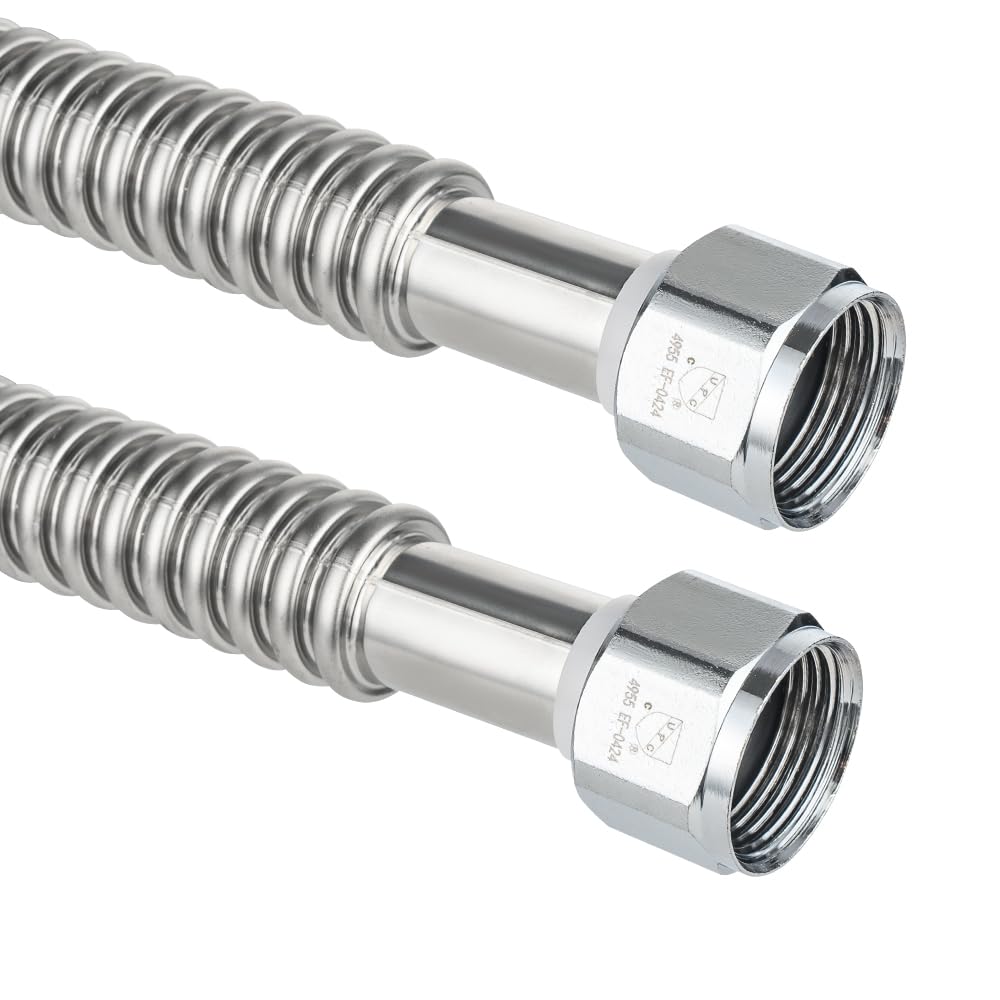 1" FIP x 1" FIP x 24" SS Corrugated Hose