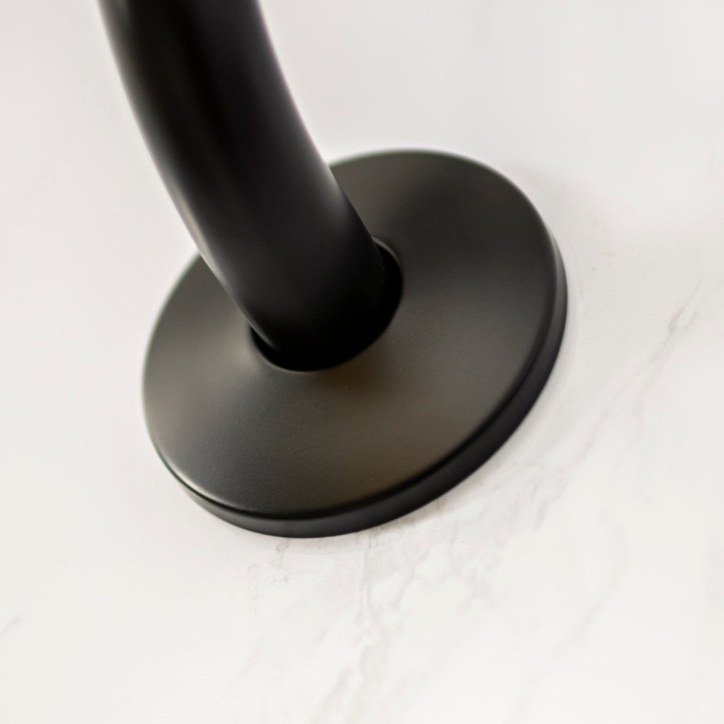 10.5 in. S-Shaped Stainless Steel Shower Head Extension Arm (Black Finish)