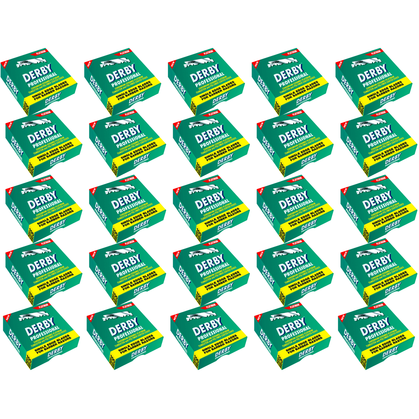Derby Prof Single Edge Razor Blades 100ct