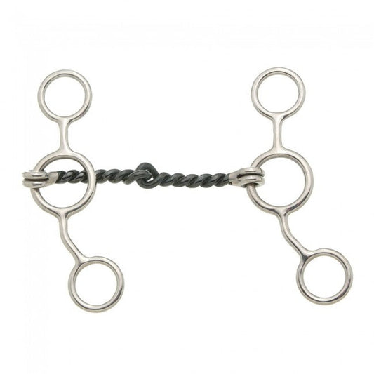 Kelly Silver Star Sweet Iron Jr. Cow Twist - Stainless Steel - 5" mouth