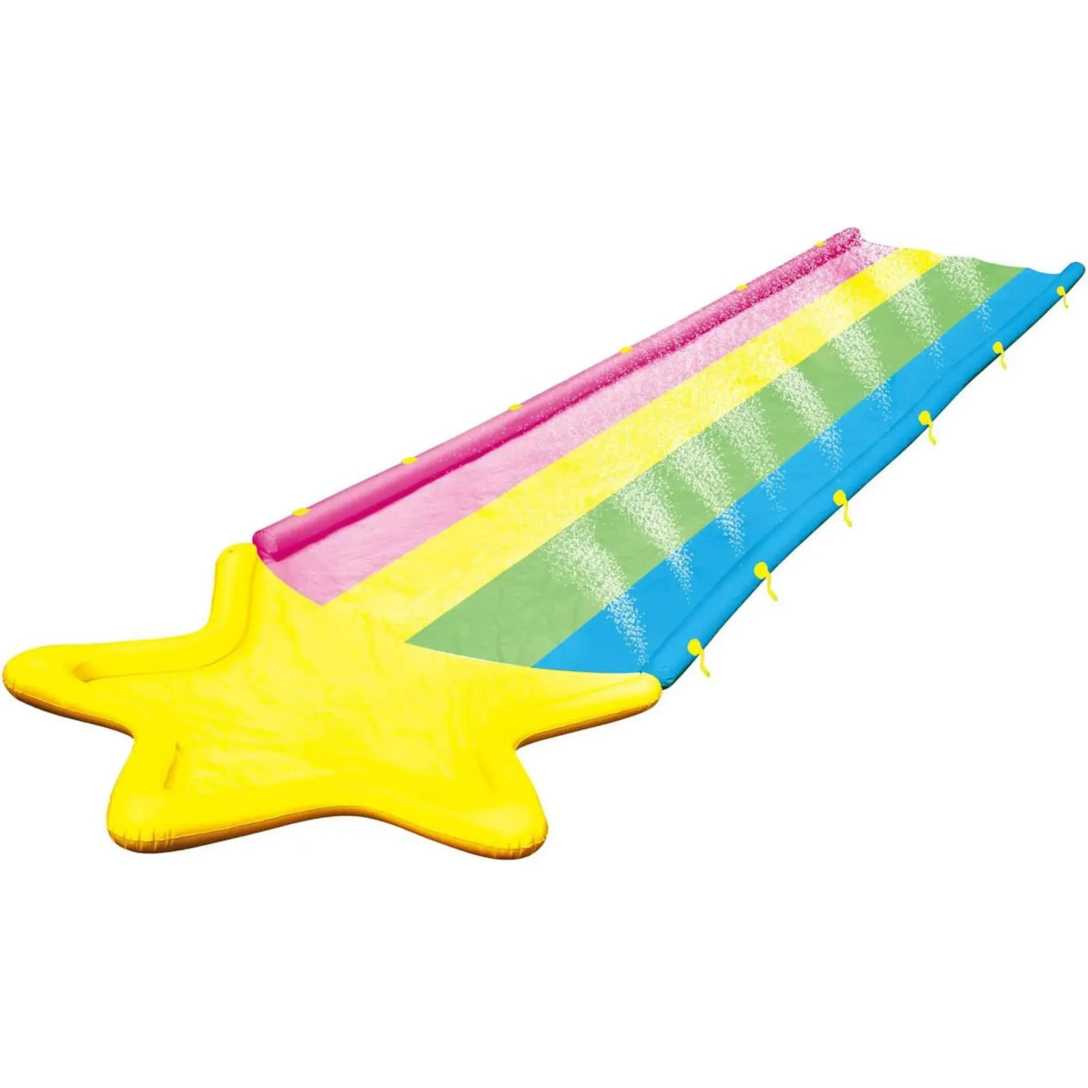 WOW Sports 40' x 8' Rainbow Star Super Slide with 2 Inflatable Sleds - 🆕 New Arrivals, All Products, Products from Jupiter Gear, 🏡 Home + Garden - Little Red General Store