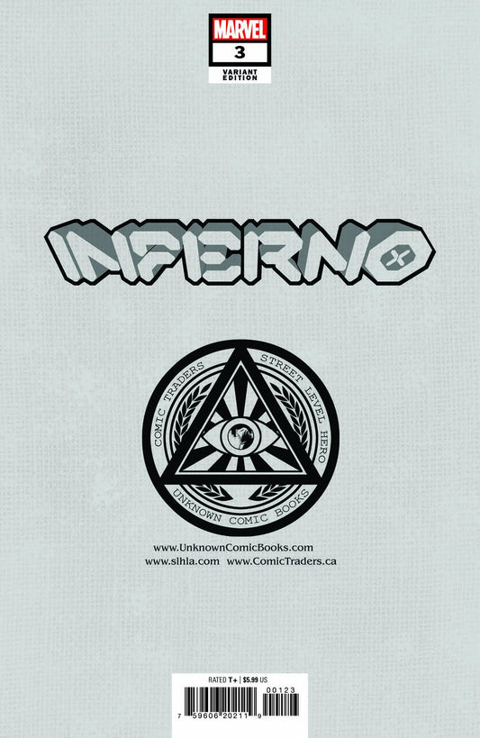 Inferno #3 (Of 4) Unknown Comics David Nakayama Exclusive Color Bleed Var (11/24/2021) (12/08/2021)