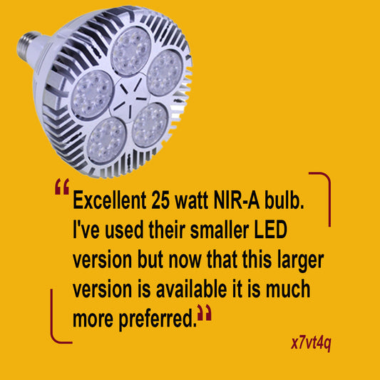 25W NIR-A Near Infrared LED Bulb (110V - 240V)