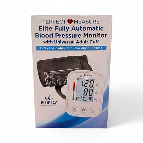 Blue Jay Perfect Measure Elite: Fully Automatic Talking Blood Pressure Monitor