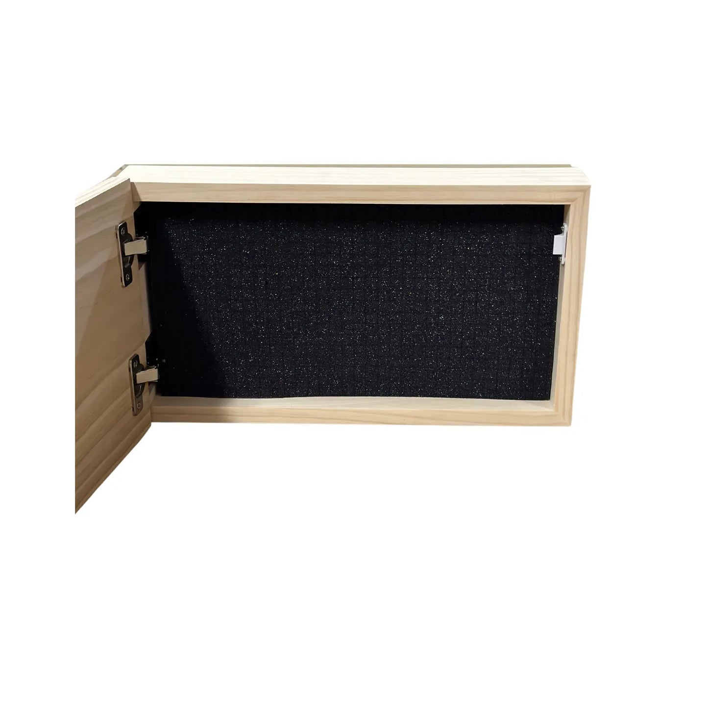Opposite Inverted Flag (Black) Gun Safe - Wall Mounted Decorative Secure Gun Cabinet