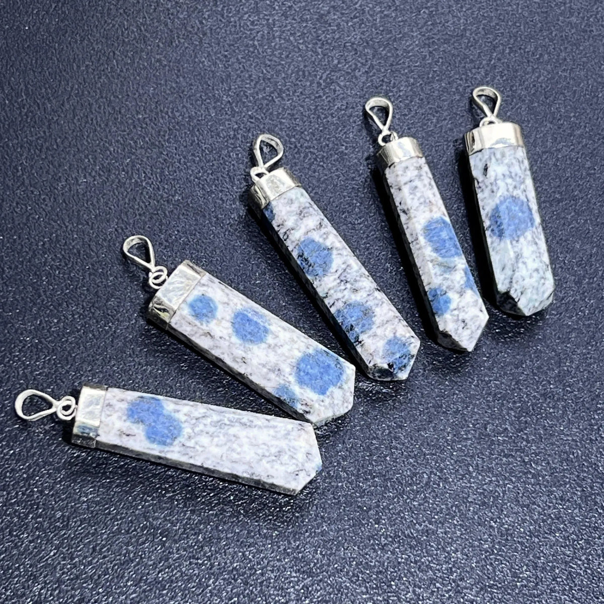 K2 Jasper Crystal Point Pendant (925 Sterling Silver) Faceted Gemstone Jewelry Necklace Supply - Sellers in California, 🆕 New Arrivals, Small Business Sellers, All Products, Products from Amazing Crystals, 👗 Apparel + Accessories, 👗 Jewelry - Little Red General Store
