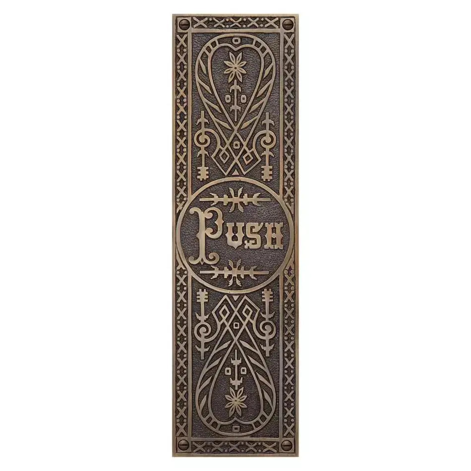 Elegant Mid-Century Modern Door Push Plate