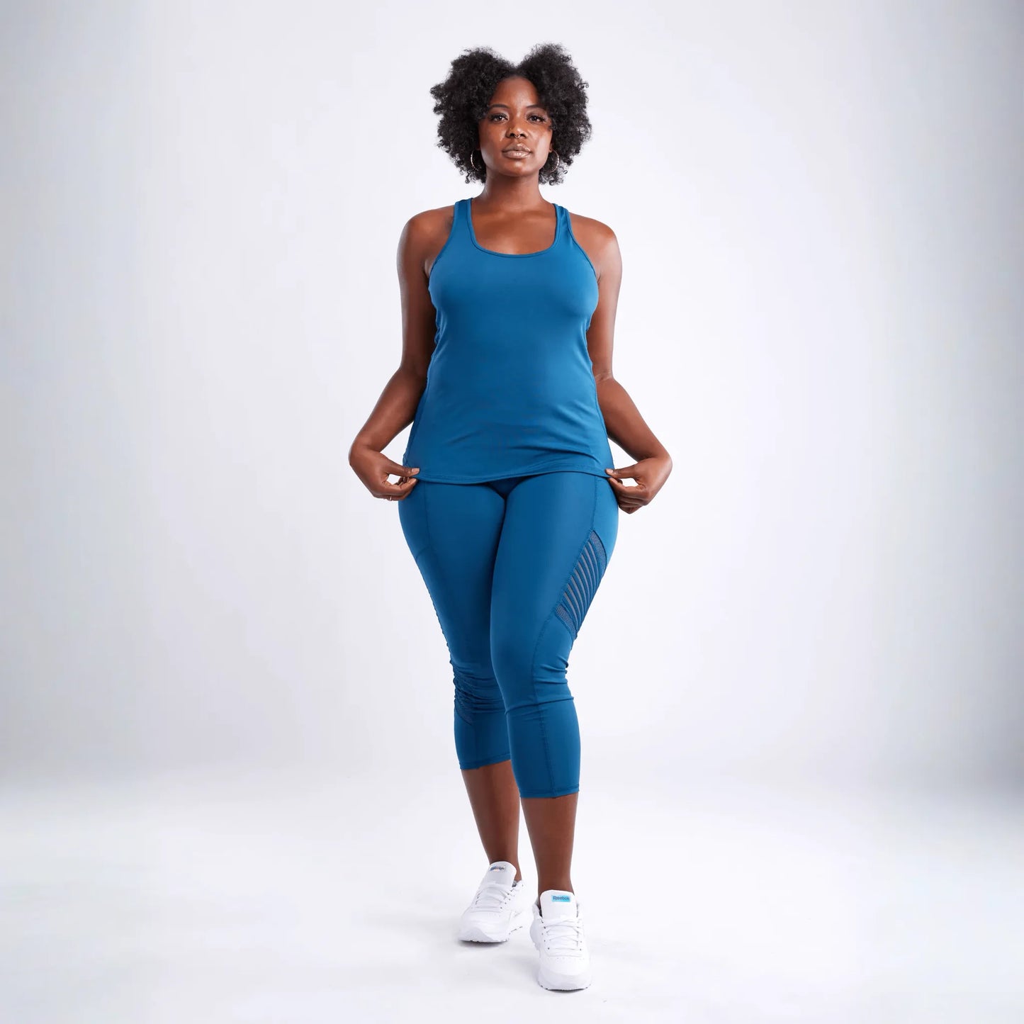 JupiterGear High-Waisted Pilates Leggings with Side Pockets & Mesh Panels