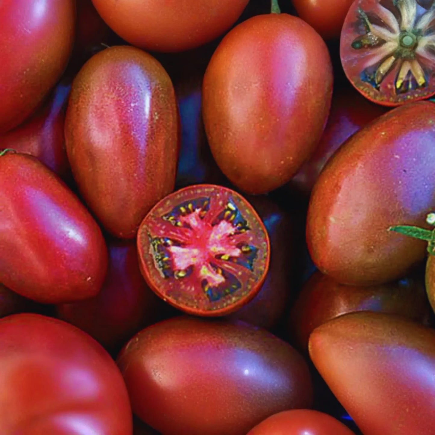 Ukrainian Purple Tomato Seeds, Super Sweet Grape Variety, NON-GMO, Heirloom, Solanum lycopersicum