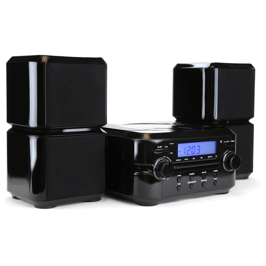Emerson Bluetooth CD Microsystem w AM/FM Radio & LCD for CD/Radio/Clock Function