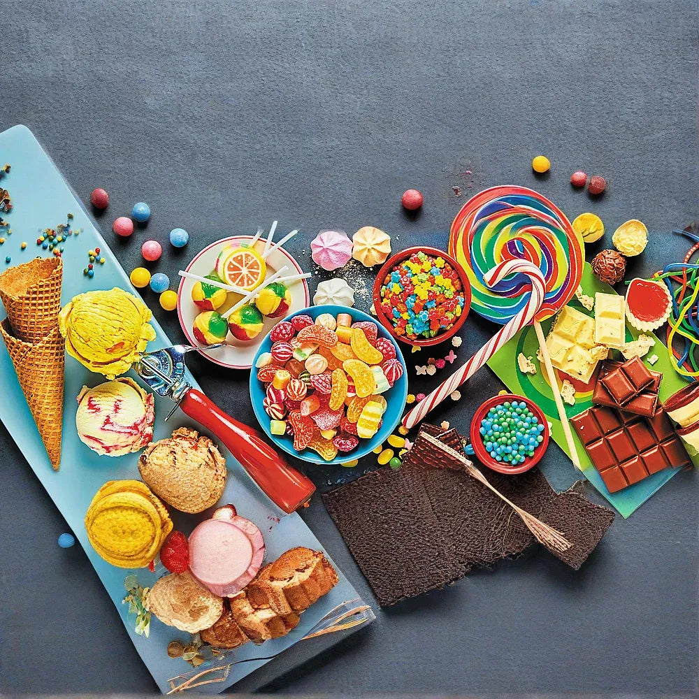 Panorama 1000 Piece Jigsaw Puzzles, Sweet Delights, Colorful Candy and Sweet Treats Puzzle, Adult Puzzles, Trefl 29046