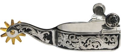 Showman ® stainless steel spur with 1" band and 3" shank
