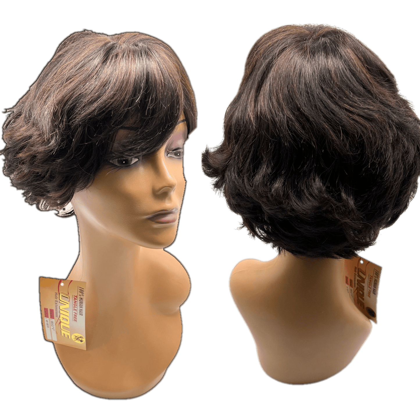 Unique's 100% Human Hair Full Wig / Style "V"