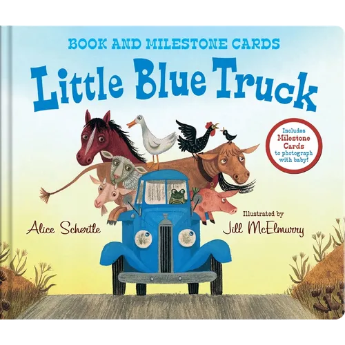 Little Blue Truck Milestone Edition: Book and Milestone Cards
