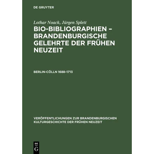 Berlin-Cölln 1688-1713