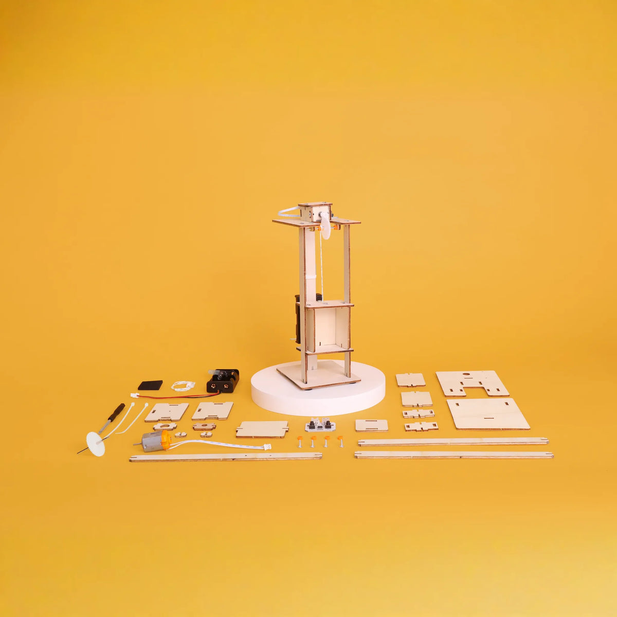 Electric Elevator DIY Kit, Educational STEM Toy - 🆕 New Arrivals, All Products, 🎨 Arts + Entertainment, 🎨 Hobbies + Creative Arts - Little Red General Store