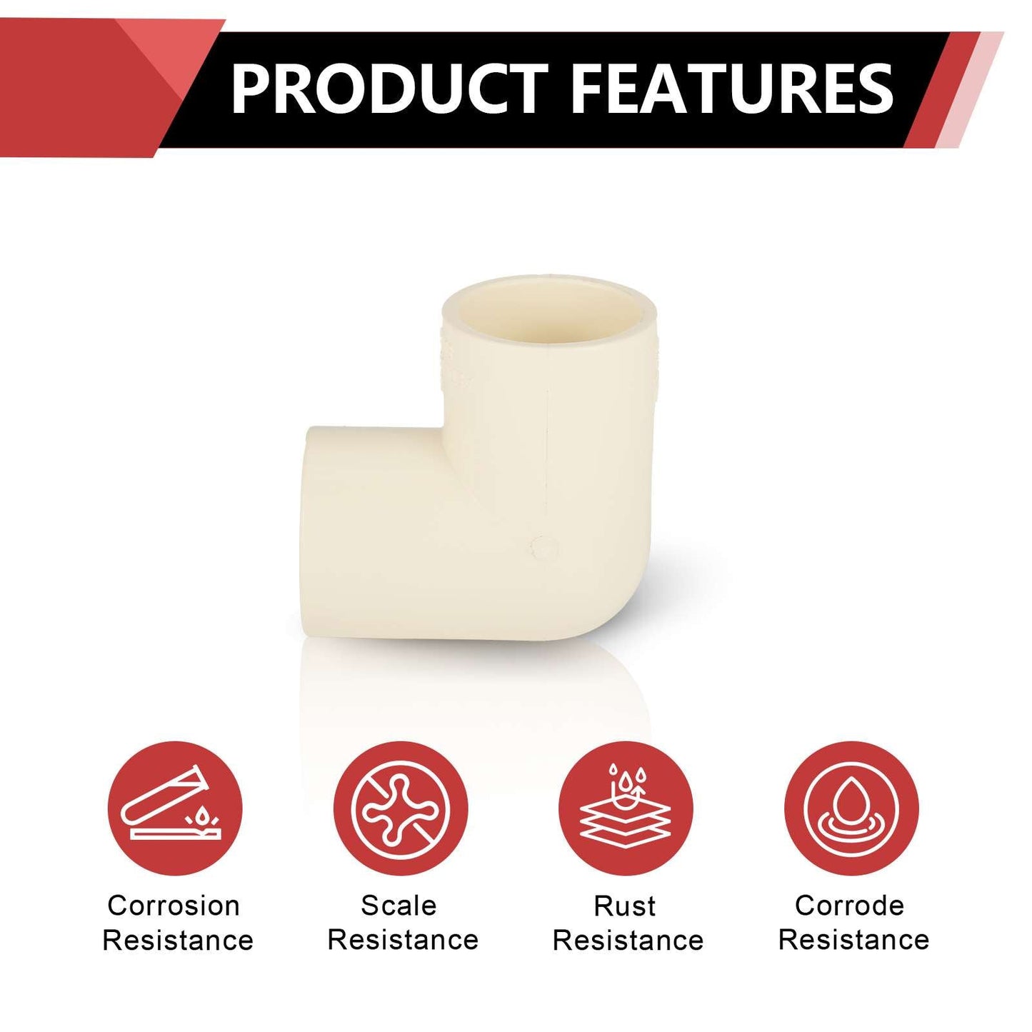 1" CPVC CTS 90° Elbow (Socket)