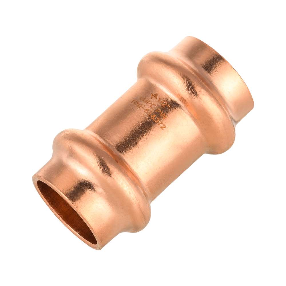 1/2" Press Copper Coupling w/Stop (Lead Free)