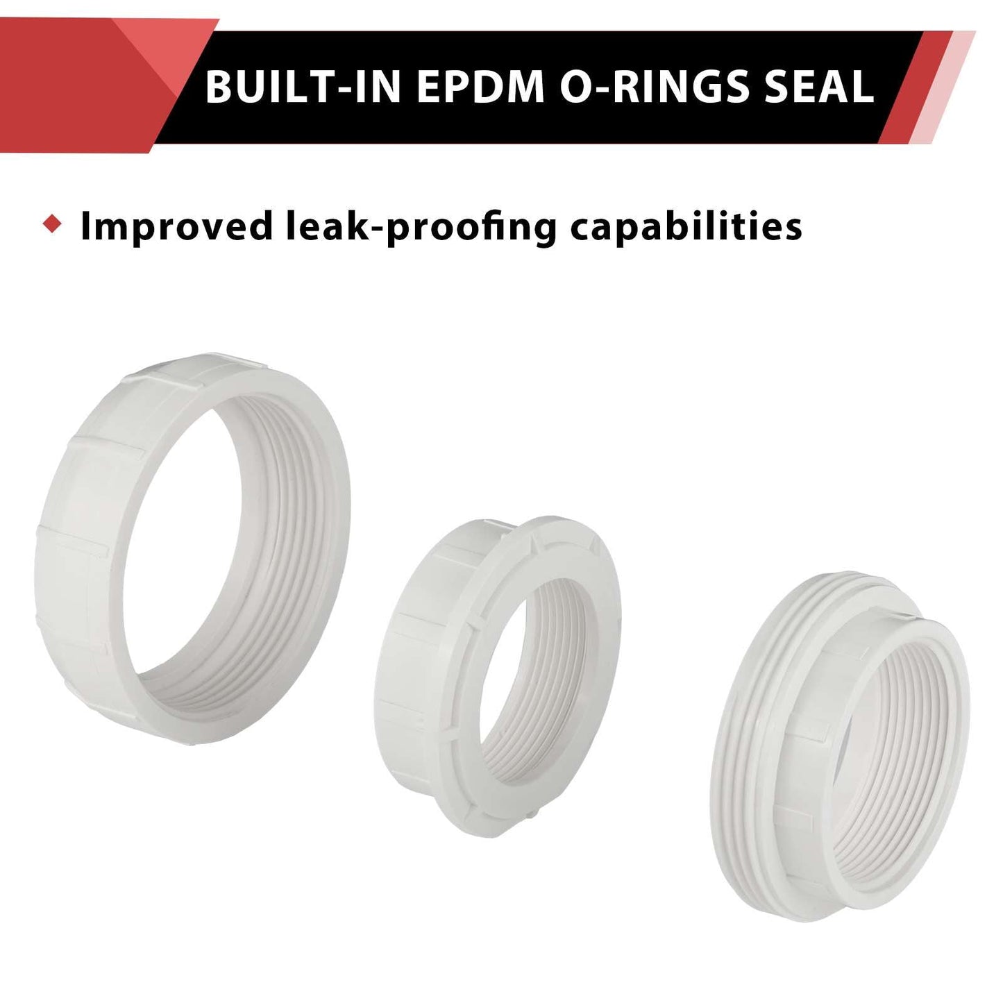 1-1/2" PVC FIP Union