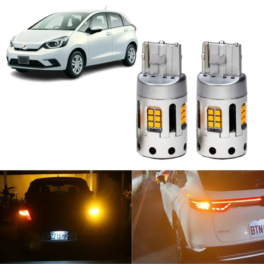 LED Bulb compatible with Honda Fit 2020 2021 2022 2023 2024 LED Turn Signal Light Indicator Light Blinker Light Rear Turn Signal/&nbsp;Reverse Light Backup Light Tail light/ Fog lights TF1 (White)/ Fog lights TF1 (Yellow)