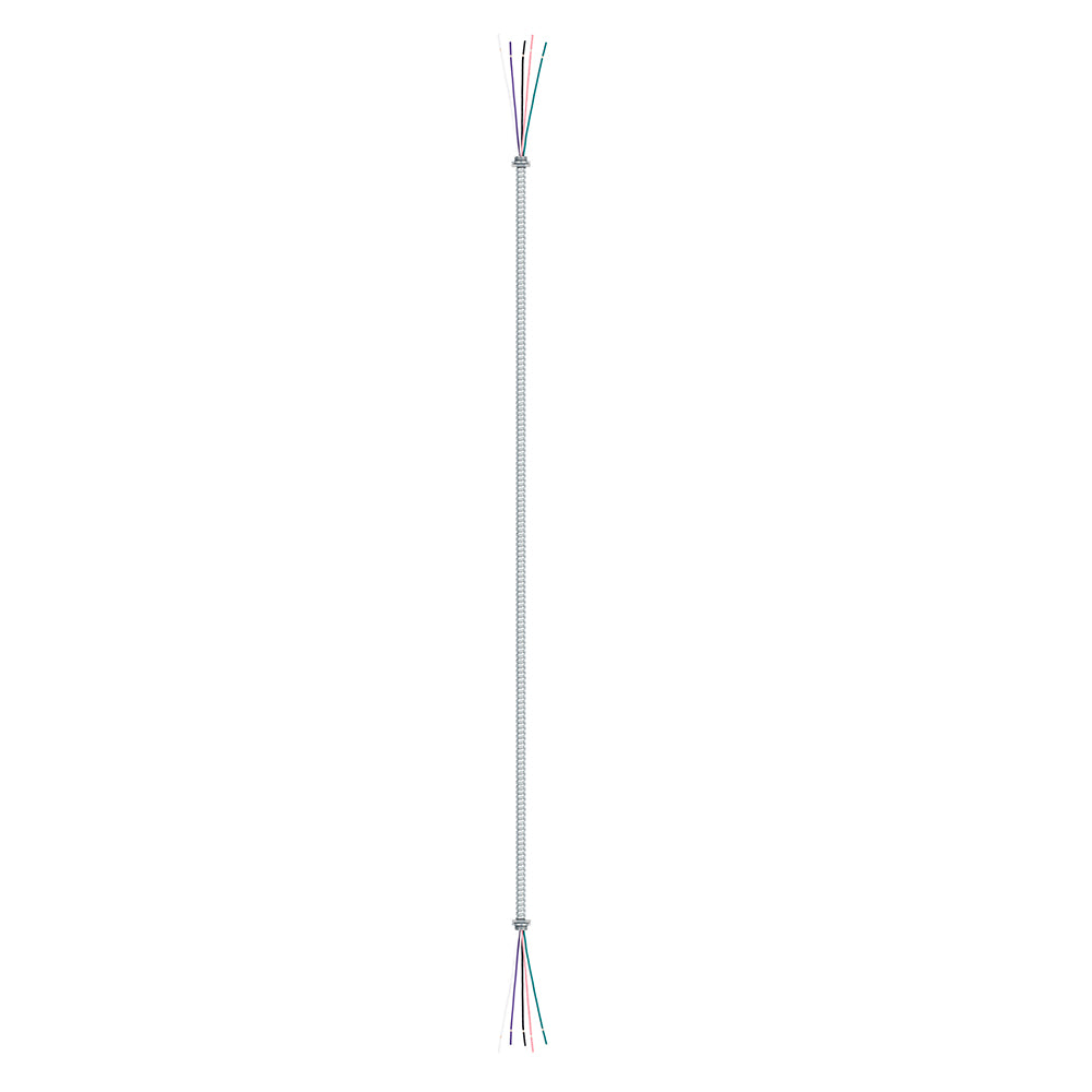 5 Conductor Flexible Electrical Conduit, 6FT 3/8 inch Aluminum Flexible Conduit