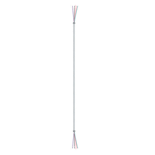 6FT 6 Conductor 3/8In Flex Alum Conduit With 2 Straight Snap In Connectors，Wire Colors ( Blue, White, Green, Purple, Pink, Red)