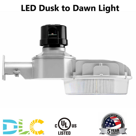 45W 65W 90W LED Dusk to Dawn Barn Light 5000K Area Lights with Photocell, Waterproof Outdoor Security Flood Lighting for Warehouse, UL & DLC Listed