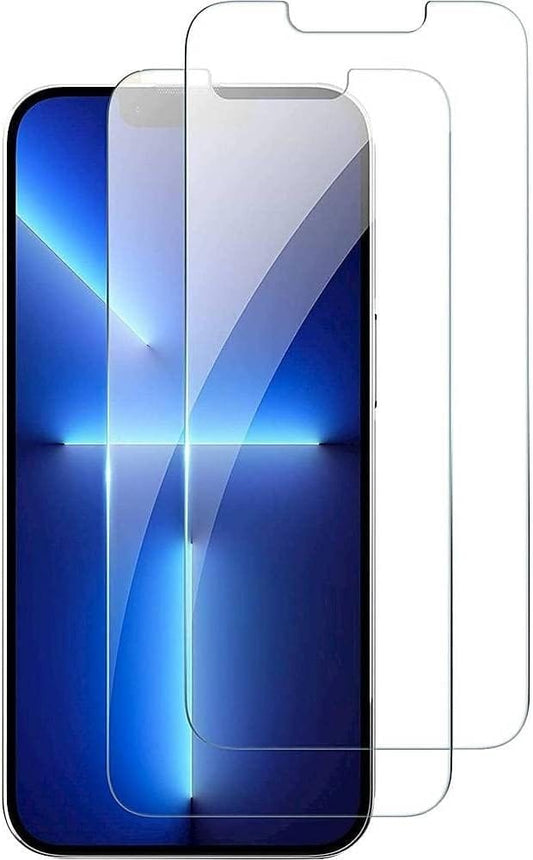 Hybrid-Flex Clear Hard Shell Case with Tempered Glass Screen and Camera Protector - iPhone 14