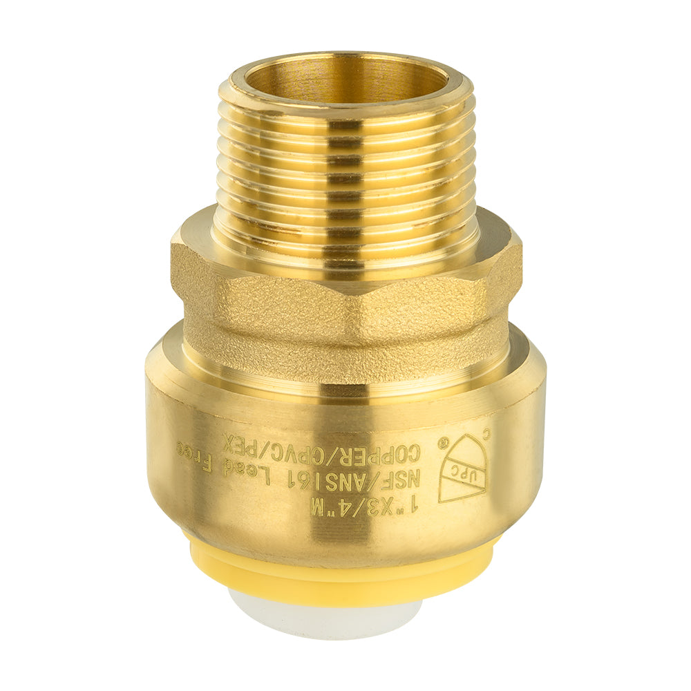 1" x 3/4" M Push Fit Male Adapter