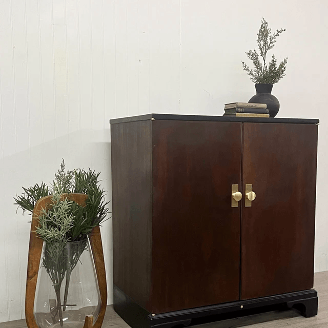 Brass Drawer Knob with Rectangle Backplate