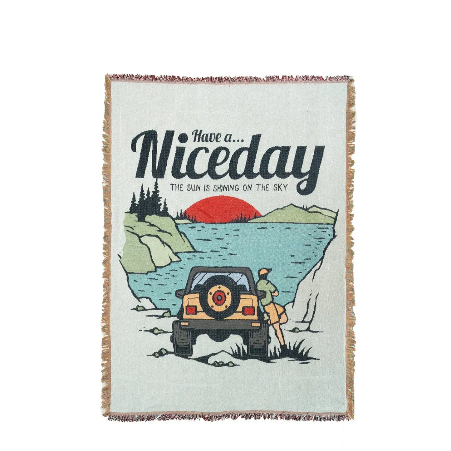 HYUGA Extra Large Camping Blanket (68"x48")- Camping Rug, Beach Blanket, Picnic Blanket, Outdoor Blanket, Bed Sofa Couch