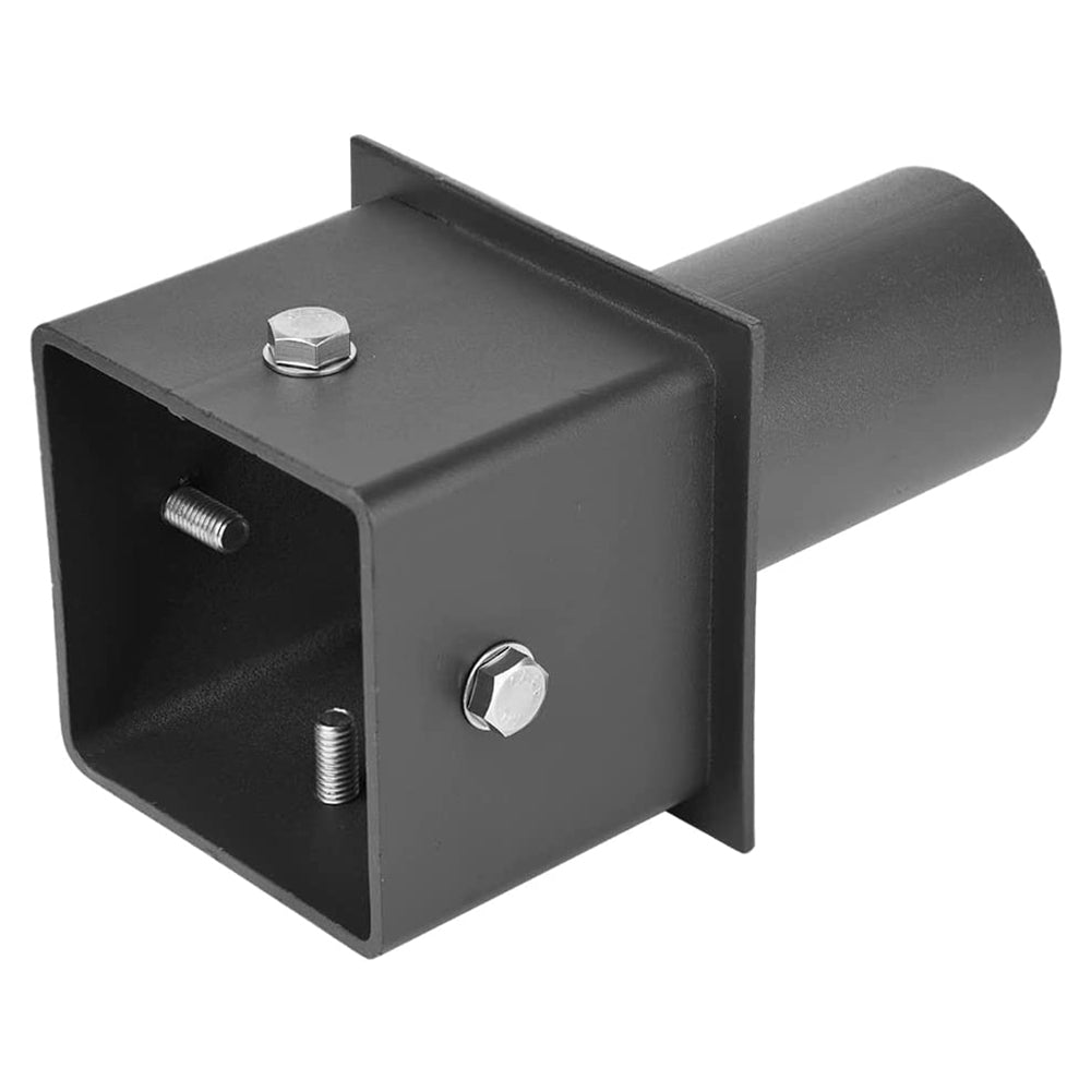 Tenon Adapter for 5in Square Pole,Single Tenon for 2 3/8in Slip Fit Mount, Internal Fit for 5" Square Light Pole, Pole Adaptor for Led Shoebox Lights