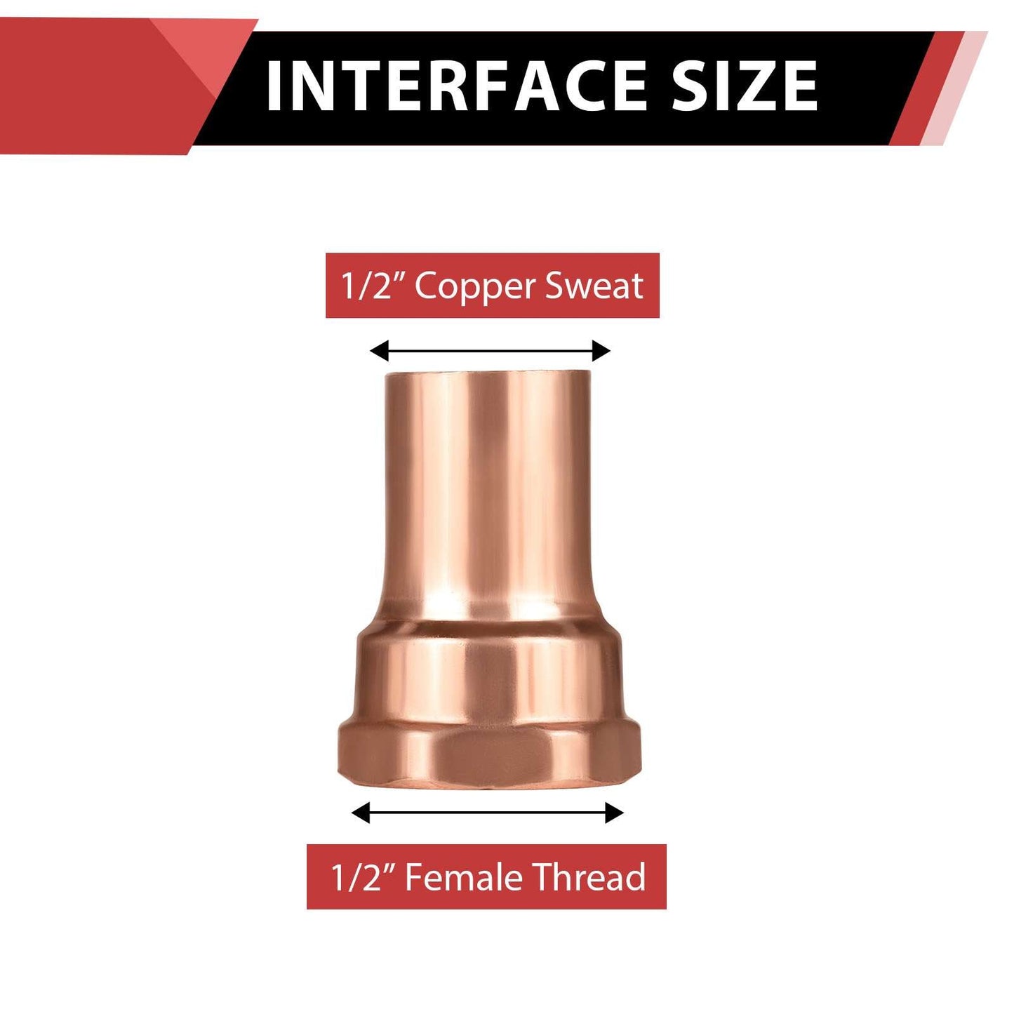 1/2" FTG x Female Threaded Street Adapter