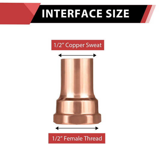 1/2" FTG x Female Threaded Street Adapter