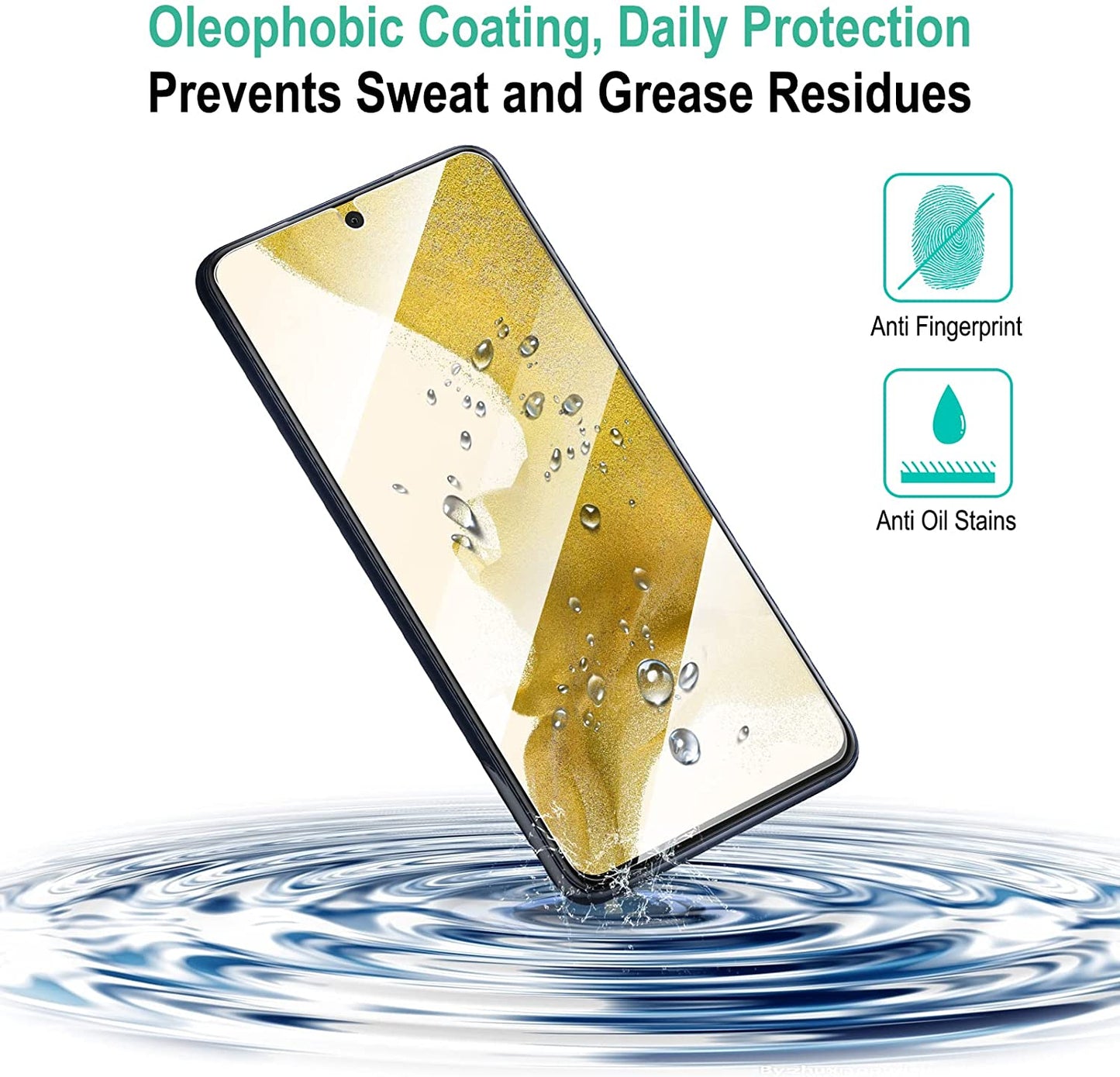 ZeroDamage Tempered Glass Screen Protector (2-Pack) - Samsung Galaxy S22