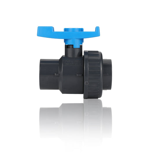 1" PVC Single Union Ball Valve SCH 40/80, Threaded