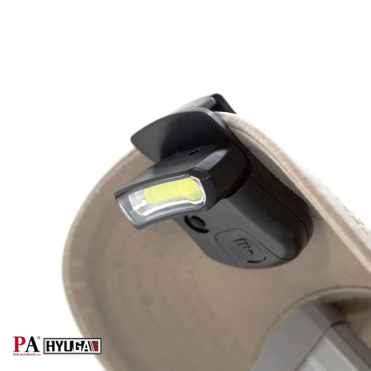 LED Clip-on Cap Lights Hat Flashlight COB LED Waterproof Ultra Bright Hands-Free Hat Light Flashlight Headlamp for Hunting Camping Running Fishing Hand Make (Black, Pack of 4)