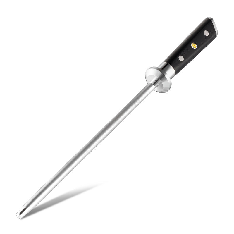 Professional Diamond Knife Sharpener 10 inch German Stainless Steel Black G10 Fiber