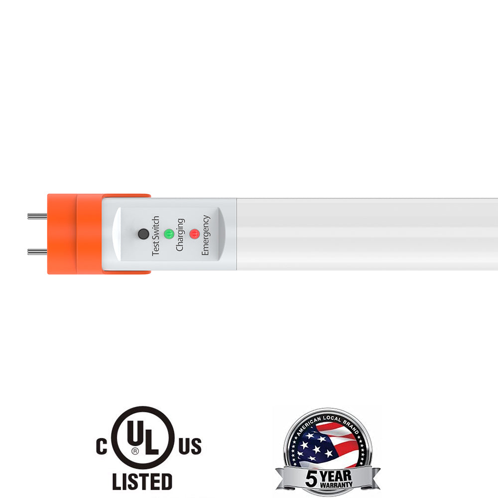 T8 Emergency Tube Light 4FT LED 15W 18W 100-277V High Brightness 3W 5W 8W Emergency Mode