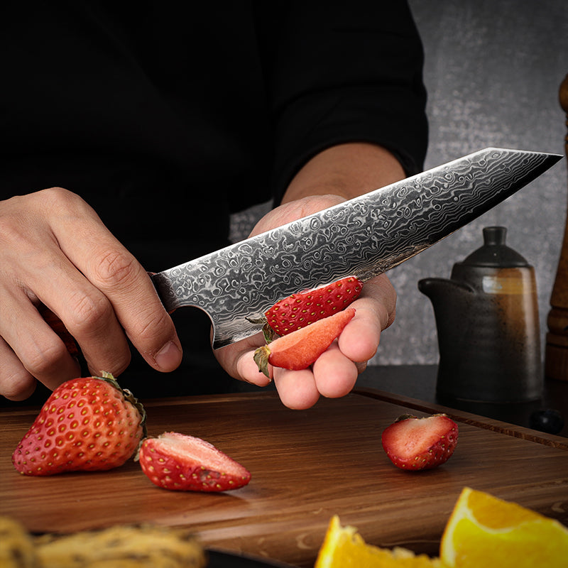 Infinity Japanese Pro Chef Knife Set with Exotic Sandal Wood & Resin Handle