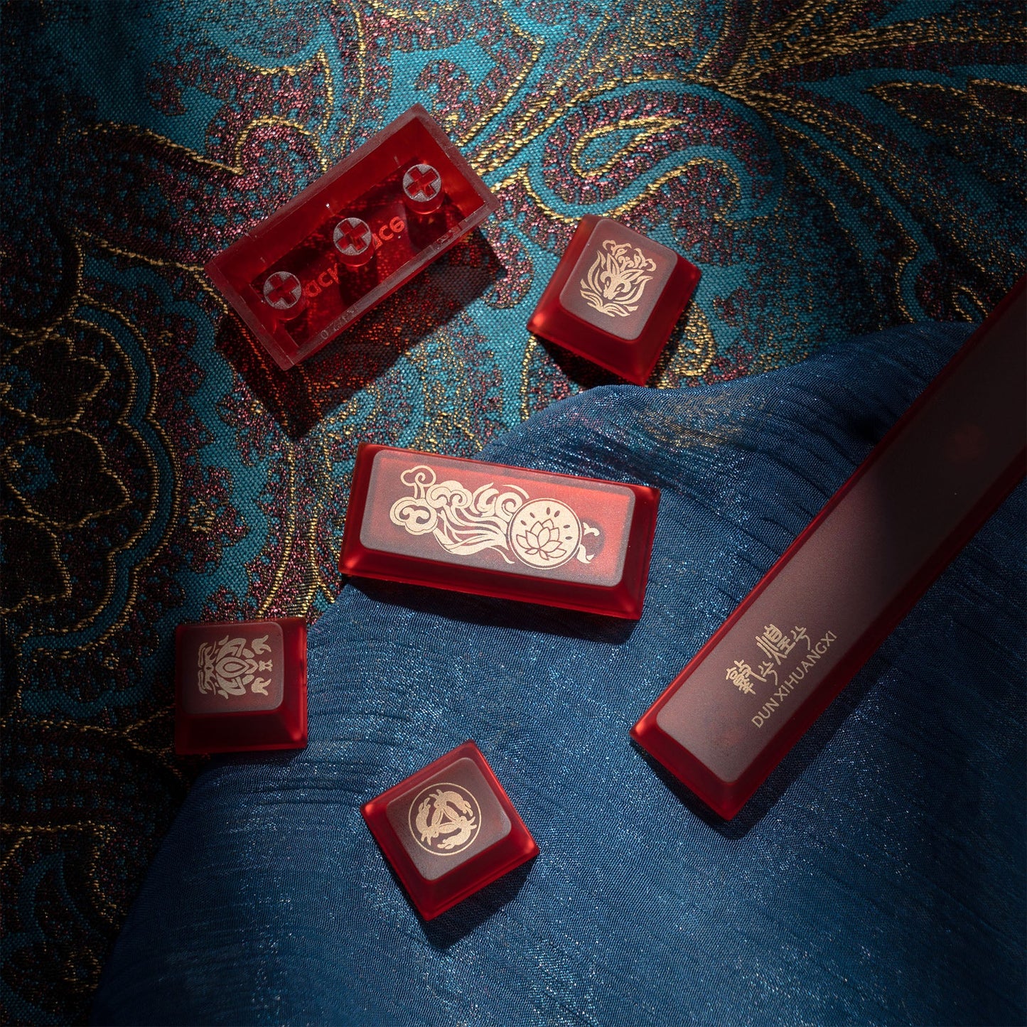 XVX  Dunhuang Cherry Profile Dye-Sub PBT Keycaps Full Set (212-Keys)