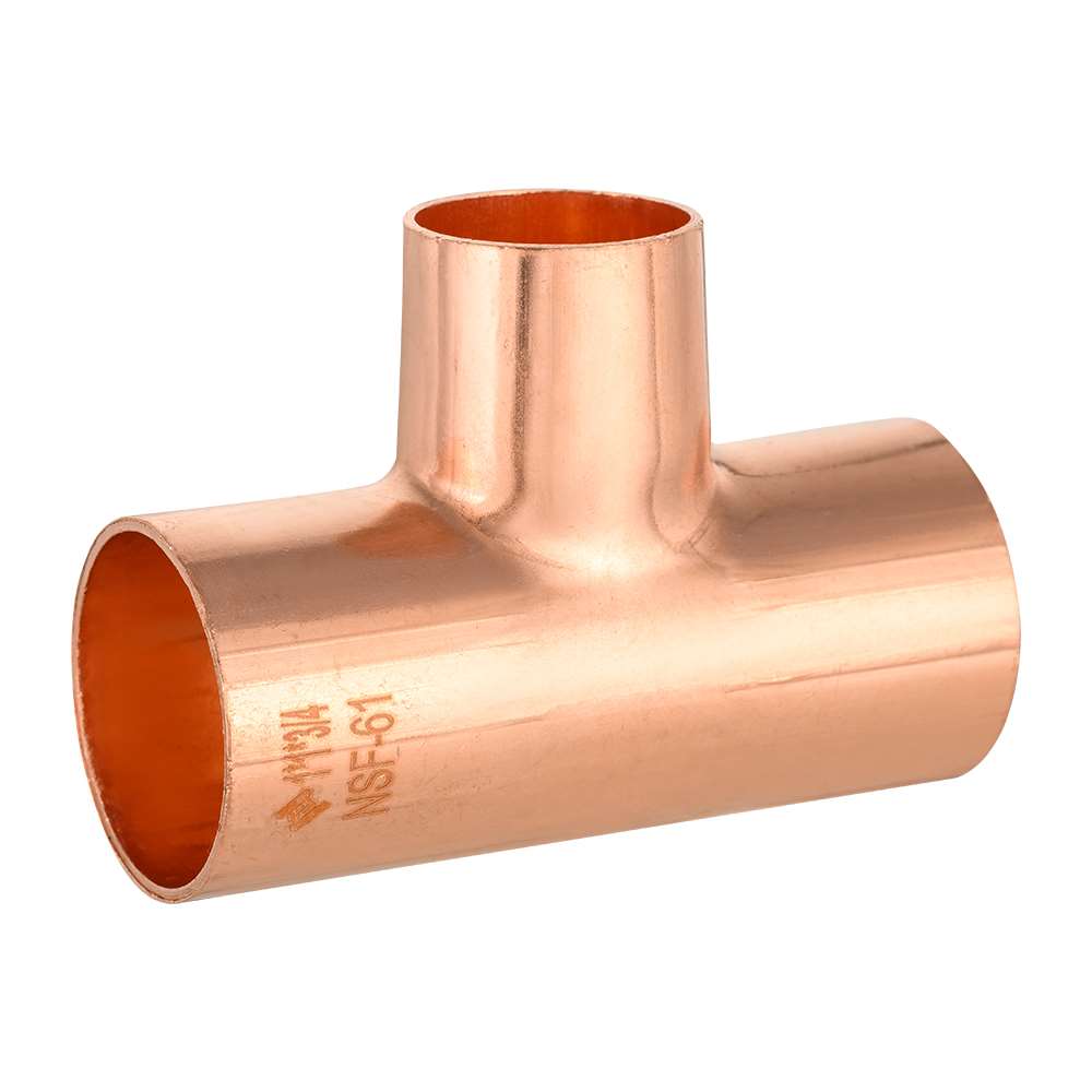 1" x 1" x 3/4" Copper Reducing Tee