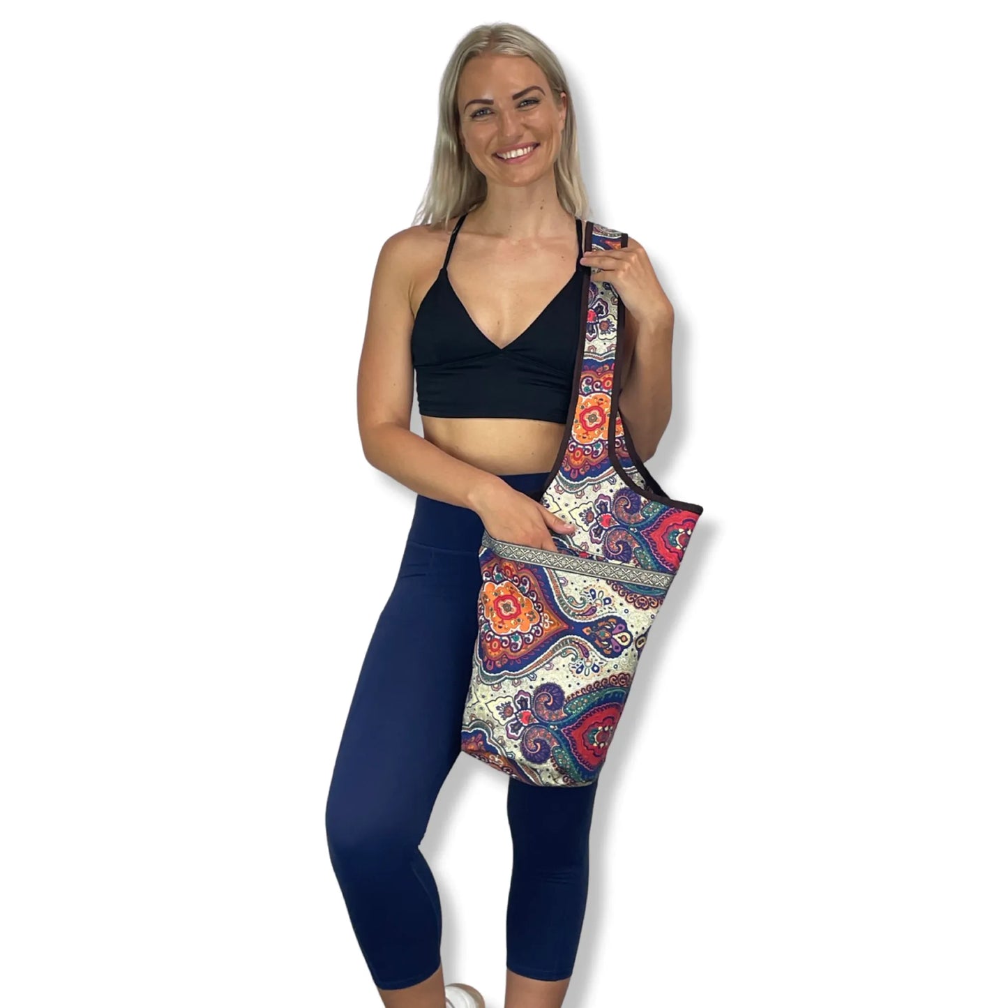 JupiterGear Yoga Mat Carrying Tote Bag with Large Size Pockets | Multipurpose and Fit Most Size Mats