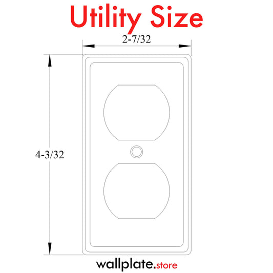 1 Gang Galvanized Steel Duplex Receptacle Utility cover