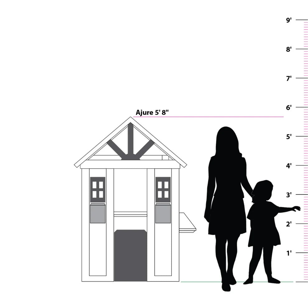Ajure Playhouse Custom Color - 2MamaBees - Little Red General Store